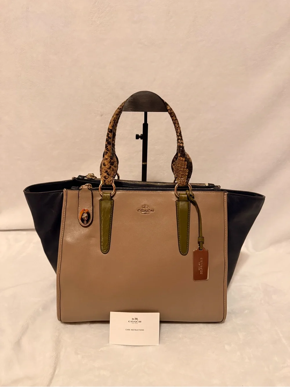 Coach Crosby Carryall in Colorblock Leather